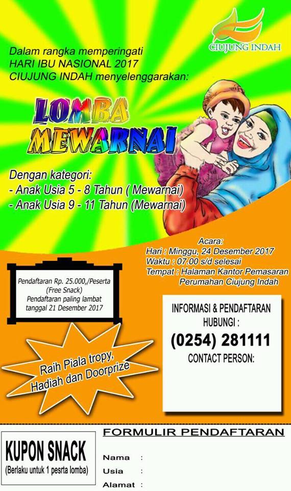 Lomba Mewarnai 2017 - lomba menggambar dan mewarnai 2021