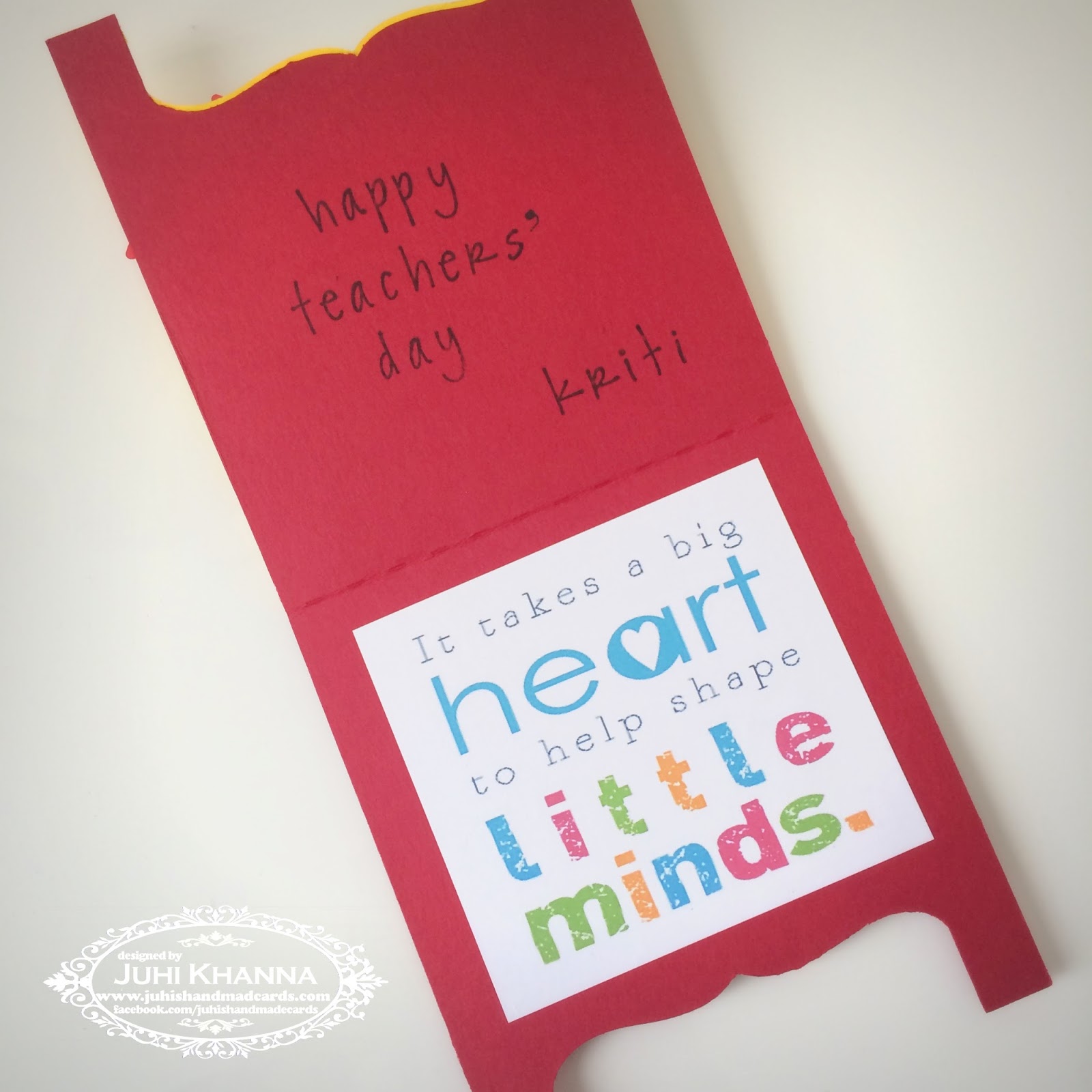 Juhi's Handmade Cards: Happy Teachers' Day..