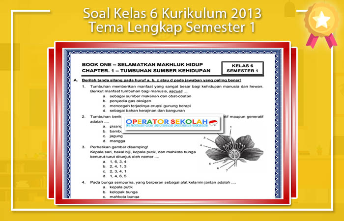 Soal Kelas 6 Kurikulum 2013 Tema Lengkap Semester 1 Soal Kelas 6 Kurikulum 2013