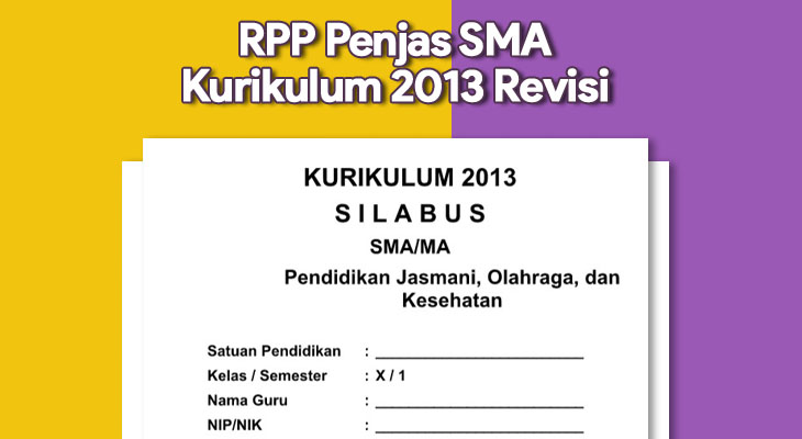 RPP Penjas SMA Kurikulum 2013 Revisi
