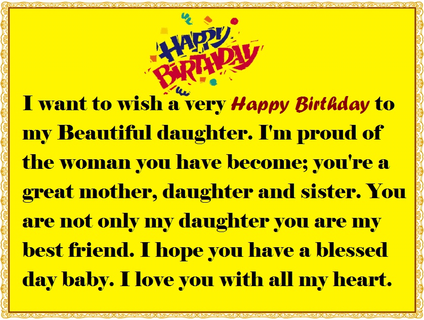 baby daughter birthday quotes