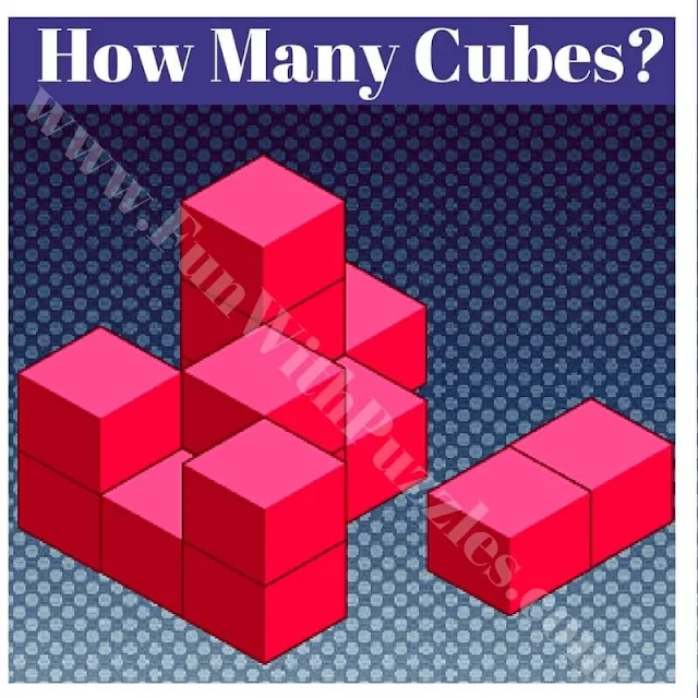 Spatial Picture Puzzle to count number of Cubes