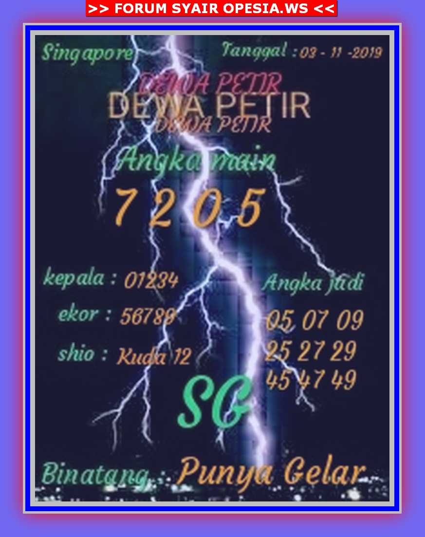 Kode Syair Singapore 3 November 2019 Forum Syair Togel Hongkong Singapura Sydney Kode Syair Singapore 3 November 2019 Forum Syair Togel Hongkong Singapura Sydney