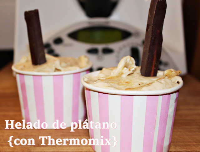 HELADO DE PLÁTANO {CON THERMOMIX}