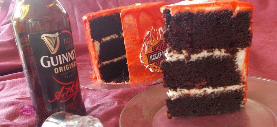 Guinness layer cake Harley Davidson