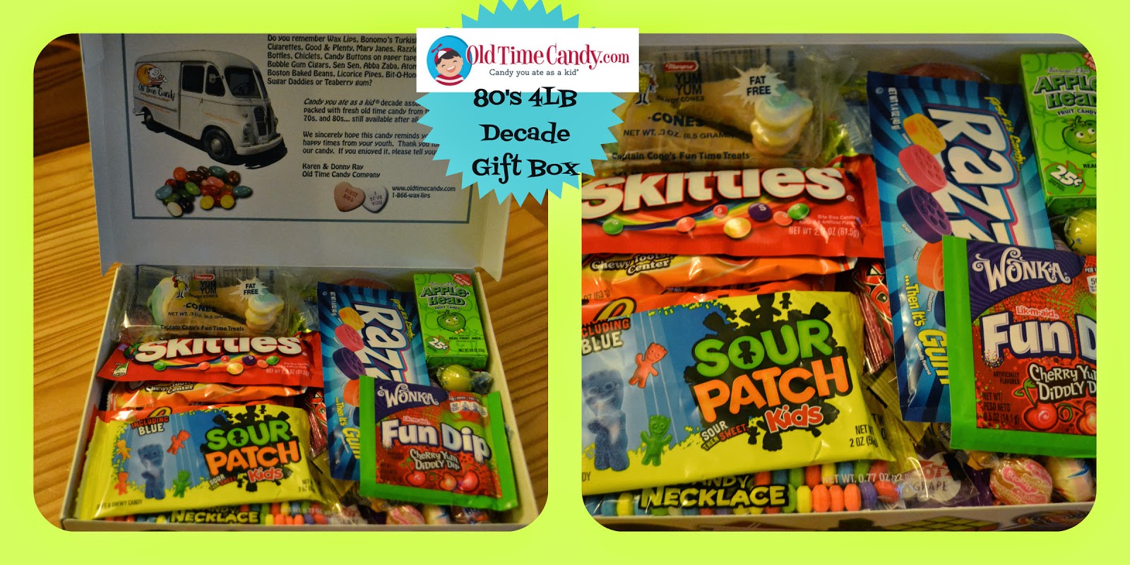 Coupon Savvy Sarah Old Time Candy 4LB Decade Box Review and Giveaway
