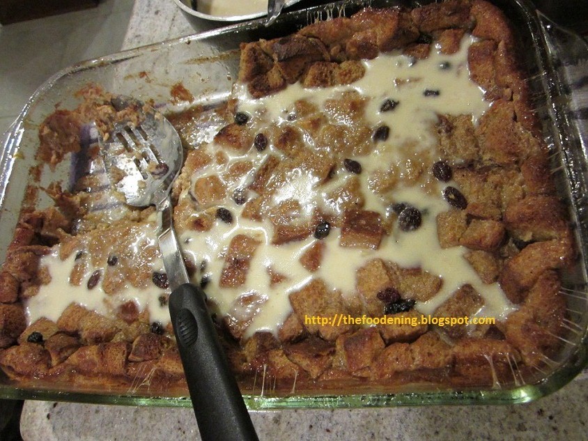 The Foodening Blog New Orleans Bread Pudding with Whiskey Sauce