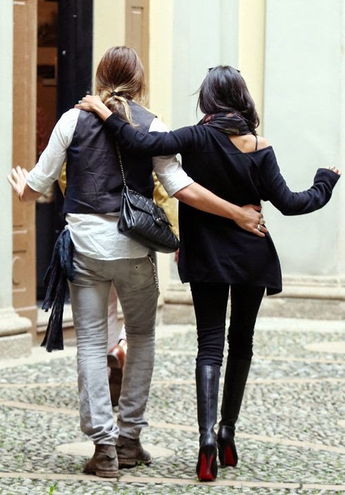 Celeb Diary: Zoe Saldana and Marco Perego in Milan, Italy