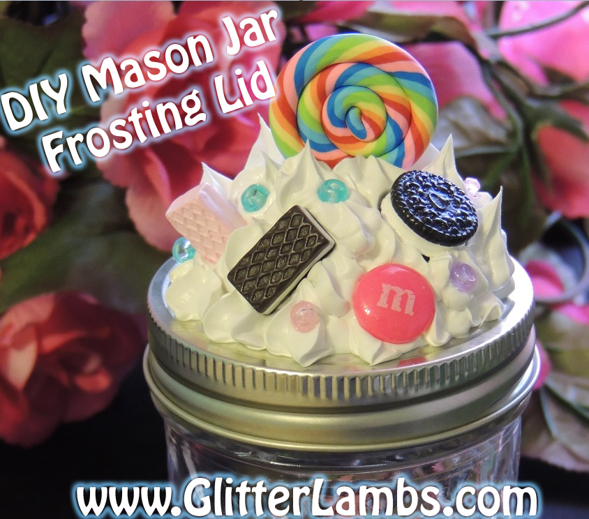 Church House Collection Blog: DIY Mason Jar Frosting Lid Craft- How To Make Fake  Frosting For Crafts