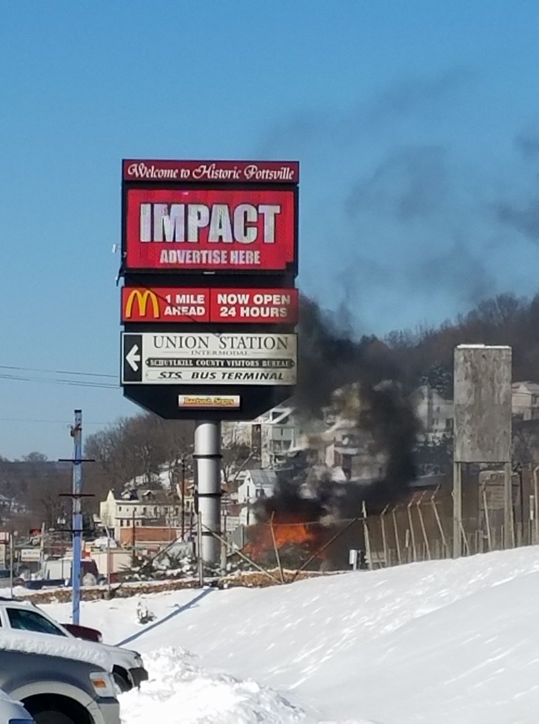 Route 61 Closed near Pottsville for Motor Vehicle Accident