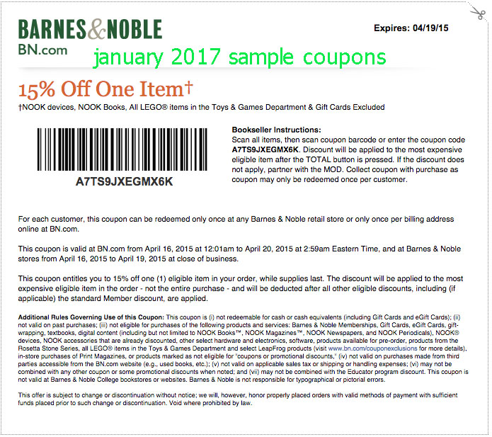 Free Promo Codes and Coupons 2023 Barnes and Noble Coupons