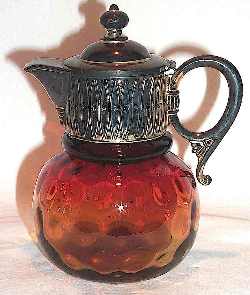 Mt. Washington amber glass Mt. Washington amber glass, a color photograph