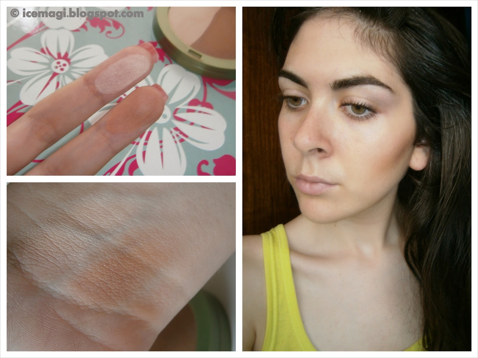 Alverde Duo-bronzer light bronze swatches Alverde Duo-bronzer swatches