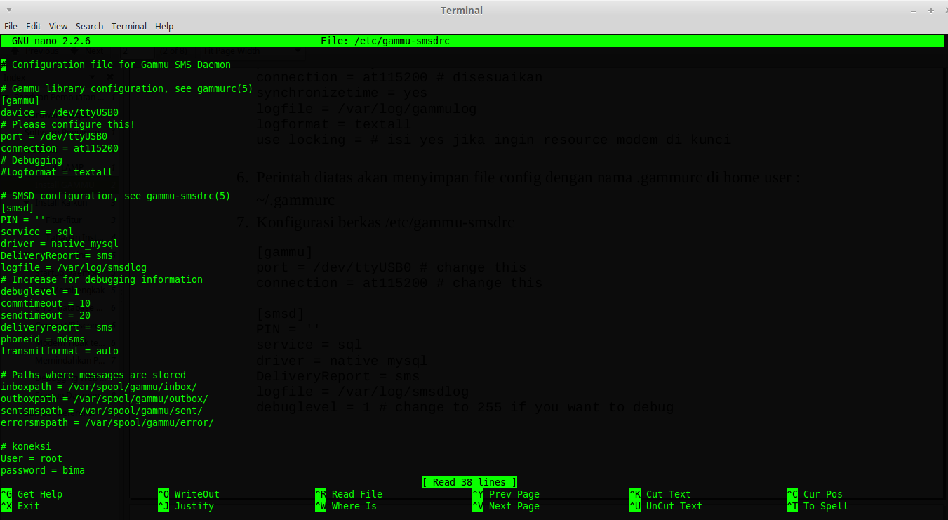 DRIVER: GAMMU NATIVE MYSQL UNKNOWN DB DRIVER FOR GAMMU NATIVE MYSQL UNKNOWN DB