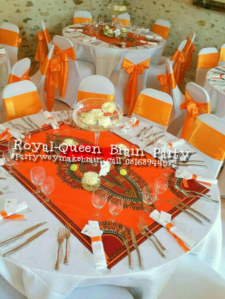Royal Queen Brain Party Event Kente Inspired Wedding Decor By