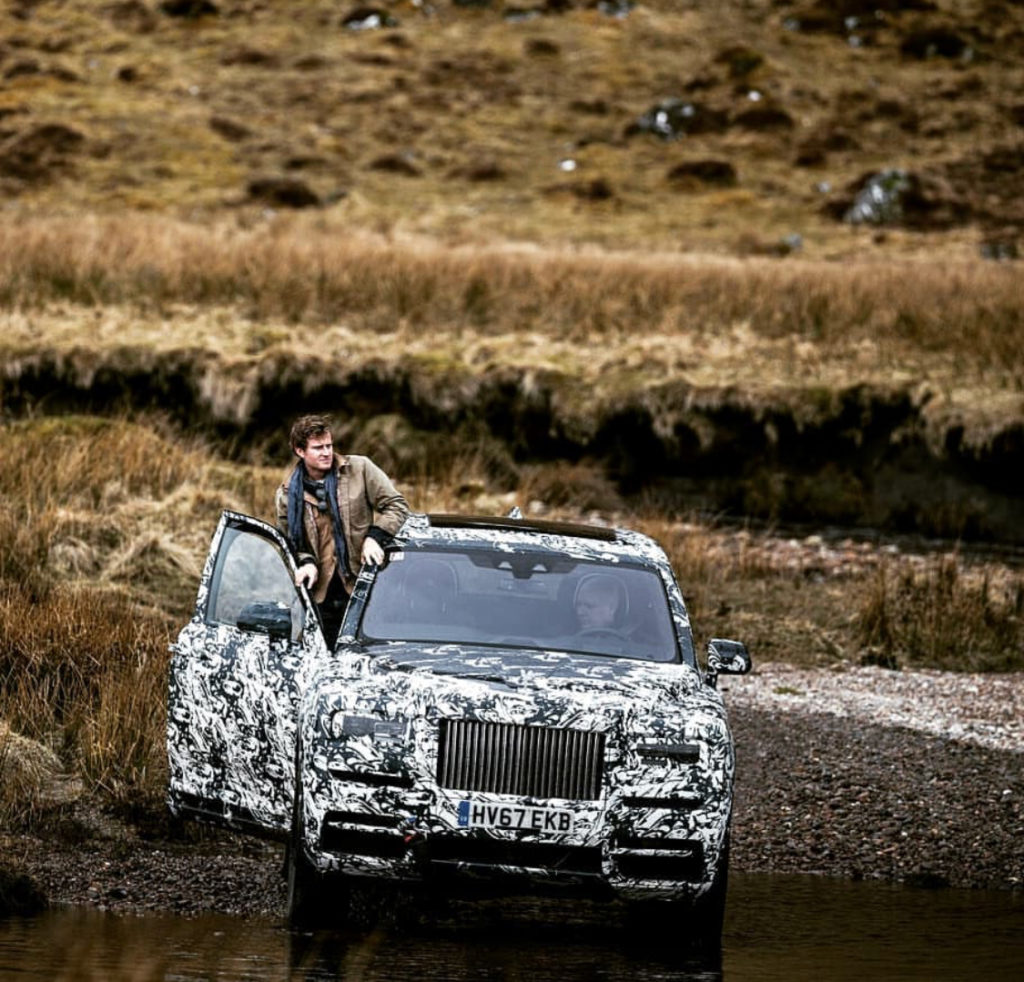 m e m o: Rolls Royce SUV camouflage shot