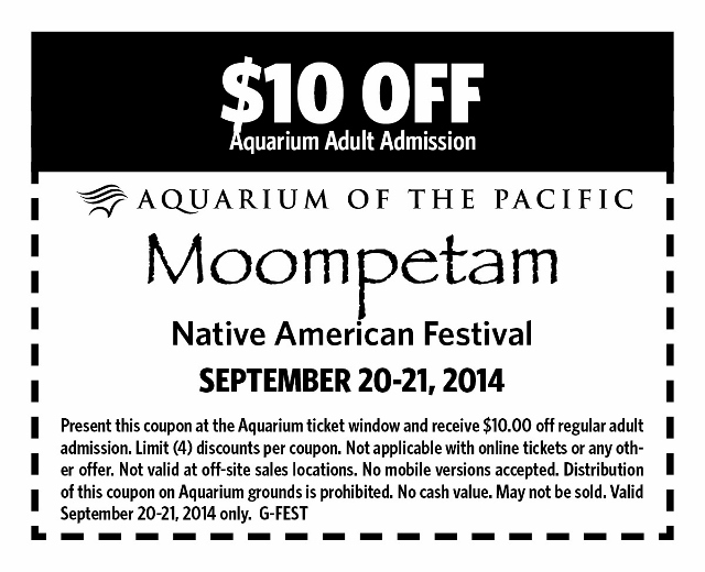Aquarium of the Pacific Coupon $10 off