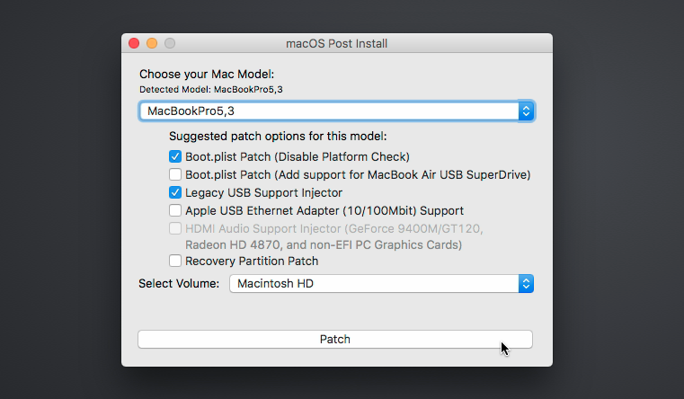 macos sierra patcher tool for unsupported macs