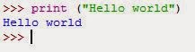 Hello world ใน Python 3