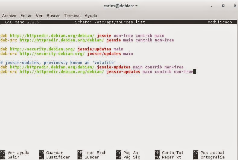 Un bruto con Debian Pon el mirror más rápido en tu sources.list