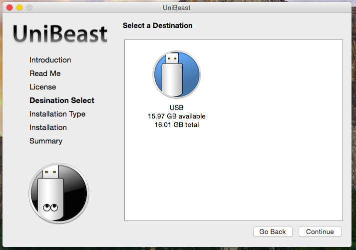 Mac OS X Yosemite with UniBeast.