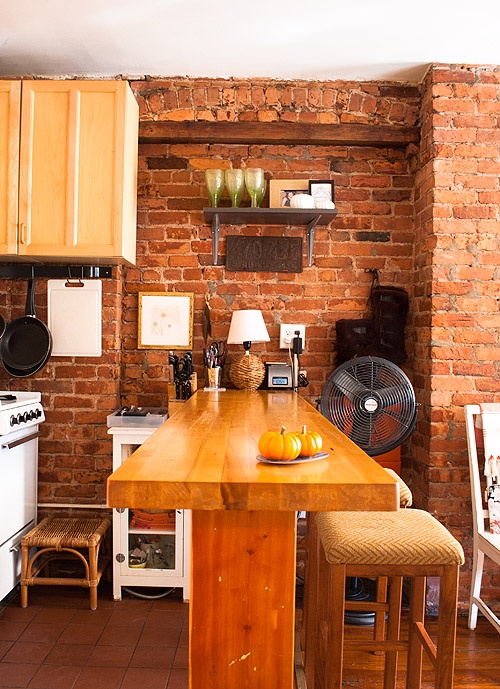 Traditional Kitchen With Brick Walls 2013 Ideas ~ Decorating Idea