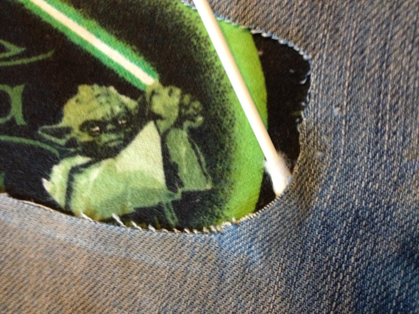 Crafty Night Owls Mending Holy Jeans Fun and Practical