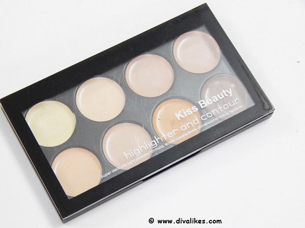Kiss Beauty Highlighter and Contour Concealer Palette
