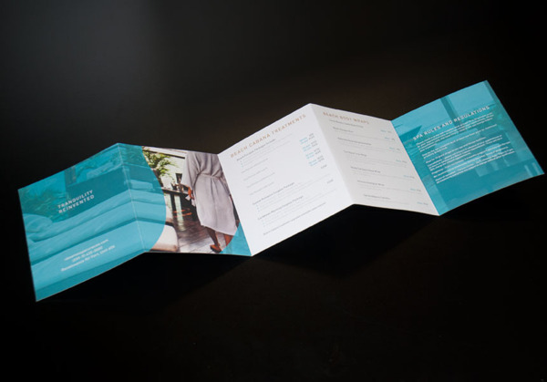 Spa Brochure Design
