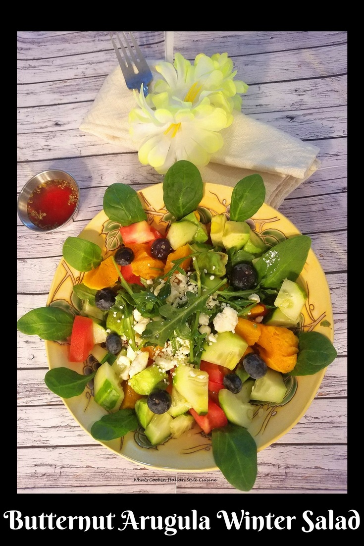 Butternut Squash Arugula Winter Raspberry Salad this is a healthy butternut squash salad. This diet salad has everything low calorie, keto friendly, vegan or vegetarian to keep your diet healthy and in control.