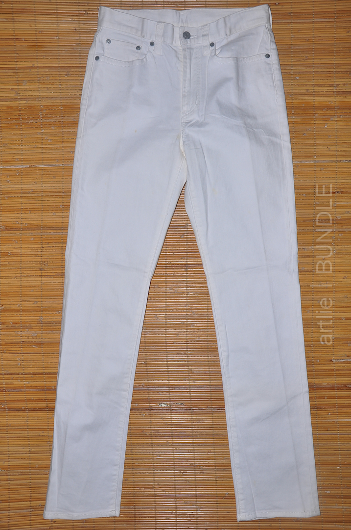 Vintage | Branded | Clothing: (BM3-0696) UNIQLO Skinny White Jeans 28
