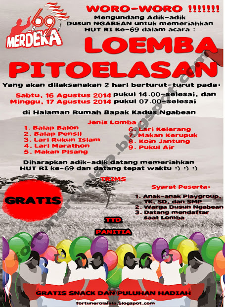 Paling Baru Pamflet Lomba Panjat Pinang Little Duckling Blog