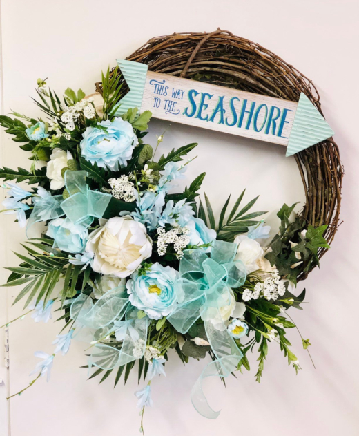 Coastal Flower Wreath