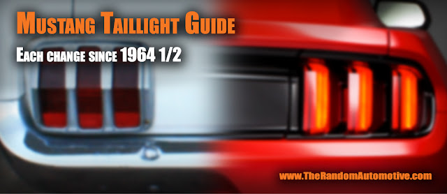 mustang tail light guide tri bar pony identification taillights