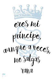te quiero con humor lámina san valentín príncipe