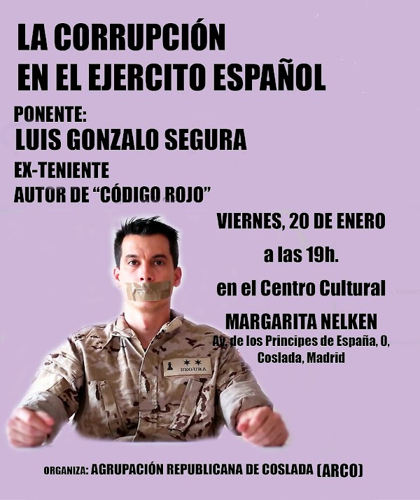 Coslada: “La corrupción en el ejército español”