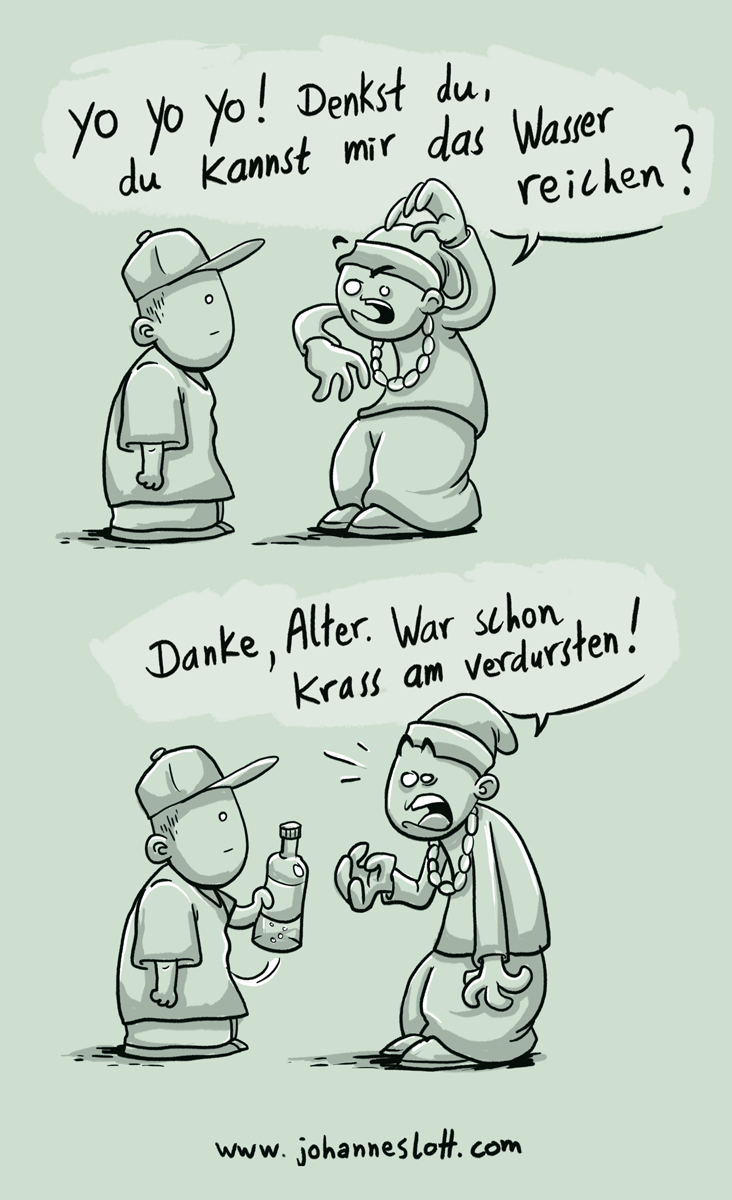 Johannes Lott - Blog: Cartoon: höfliche Gangster