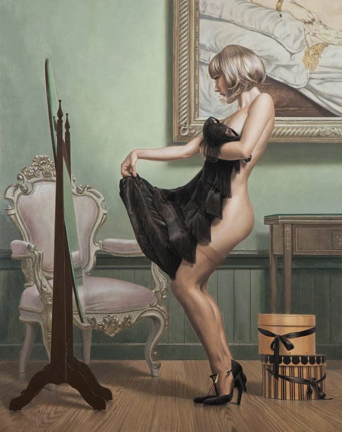 Mulheres sensuais nas pinturas de Sergio Martinez Cifuentes