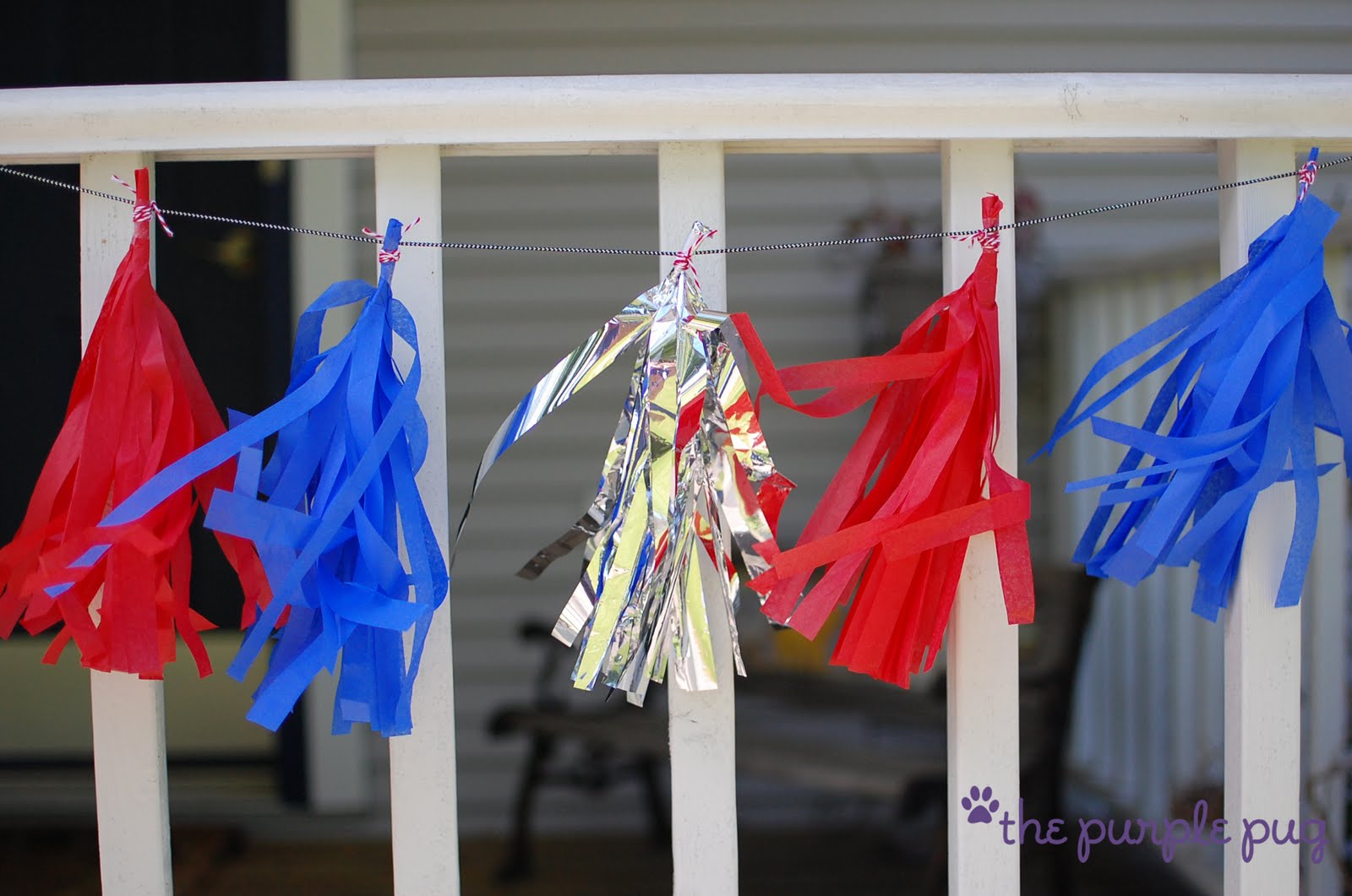 The Purple Pug The Tissue Tassel Garland Tutorial