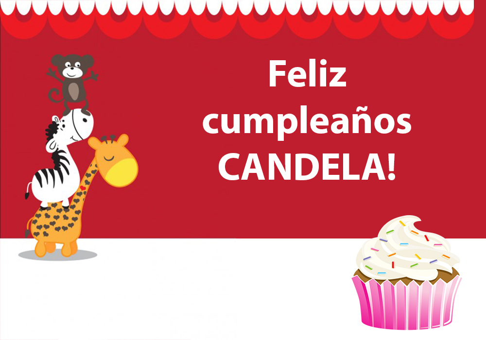 Feliz cumpleaños Candela.