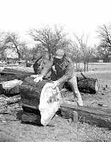 Demonstration of making cypress shingles Kerrville Texas Demonstration of making cypress shingles Kerrville Texas