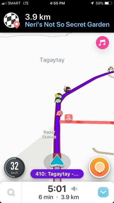 Neri's Not So Secret Garden via Waze Neri's Not So Secret Garden via Waze
