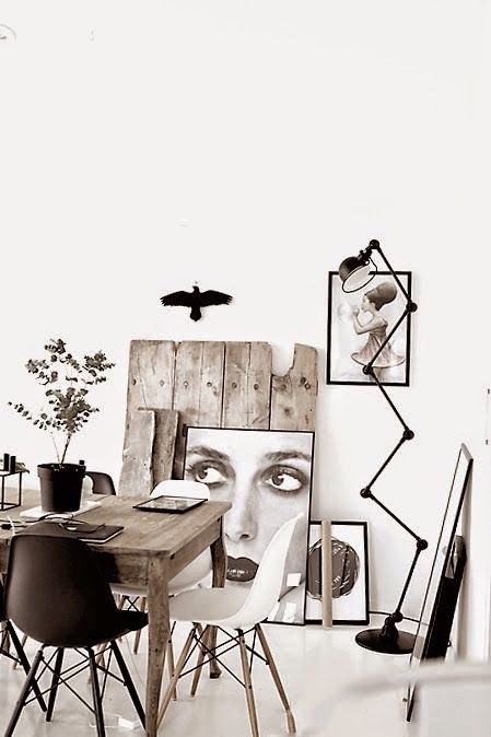 Lampara jielde grande de pie comedor vintage