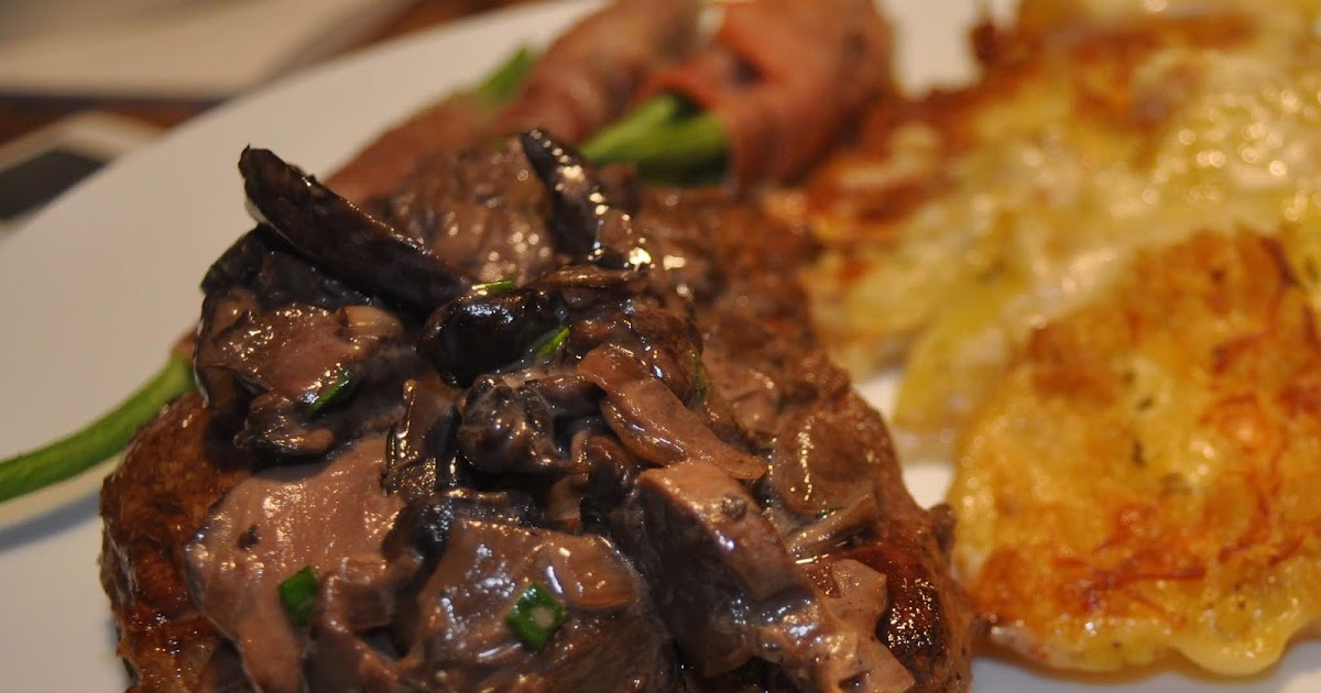 Mushrooms in red wine sauce