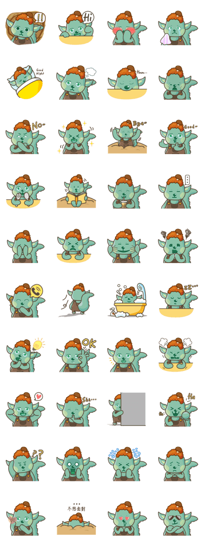 line creators stickers plush toy mushrooms