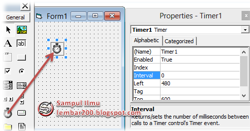 Mengenal Kontrol Timer Di Visual Basic - Sampul Ilmu