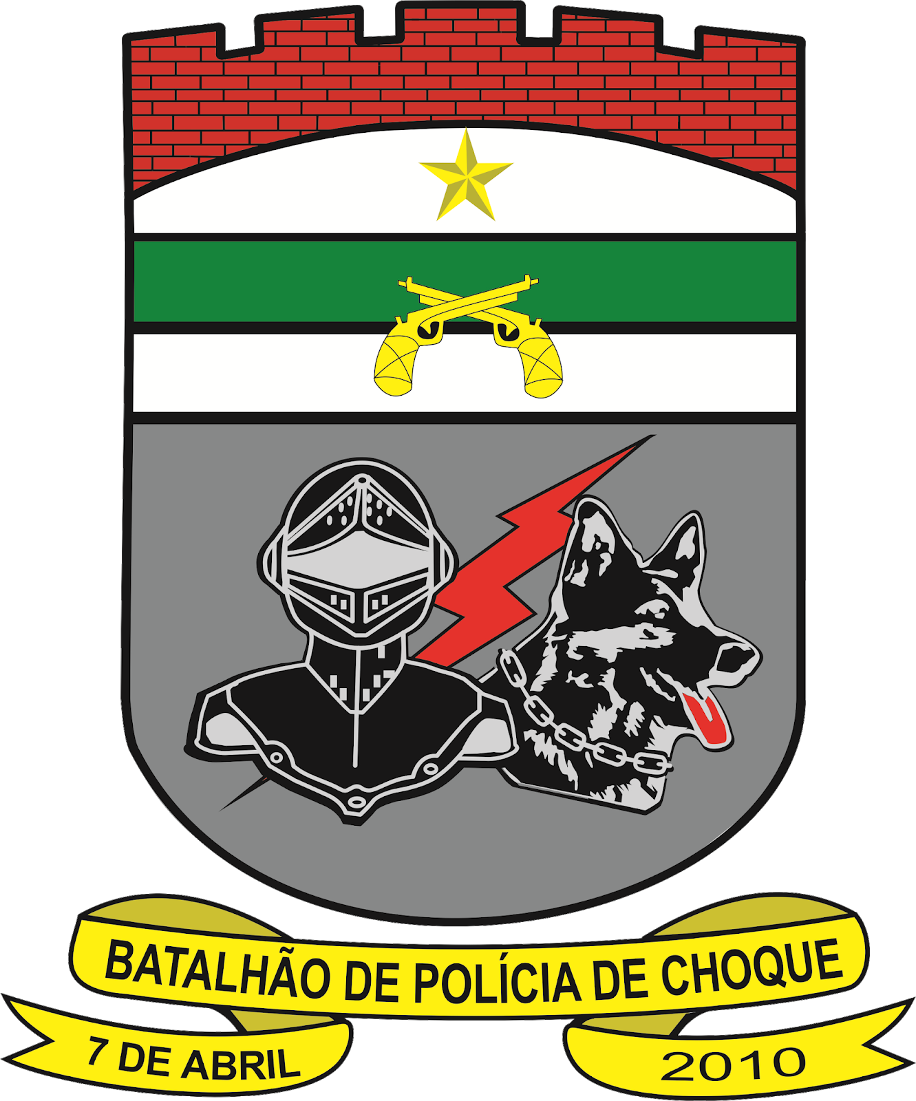 Insignias Policiais Militares: Batalhão de Choque PMRN