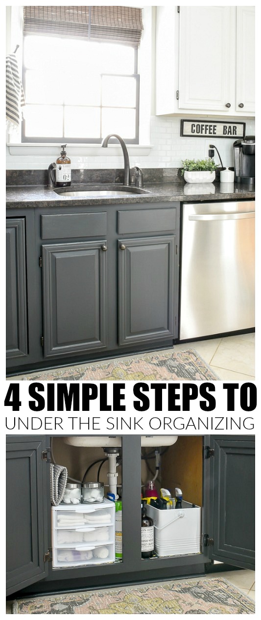 5 Simple Steps to Under the Kitchen Sink Organizing Little House of