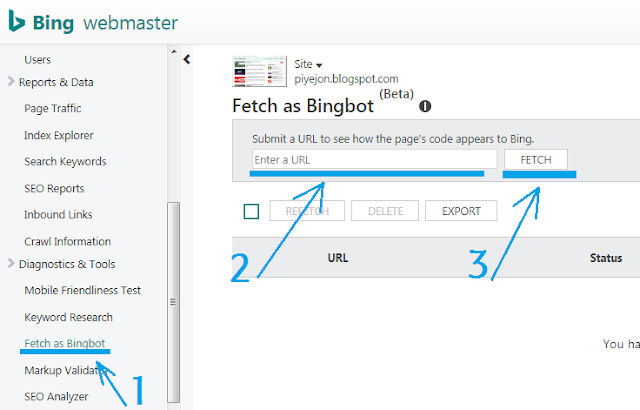 Cara Mendaftarkan Blog ke Bing Webmaster Tools Cara Mendaftarkan Blog ke Bing Webmaster Tools