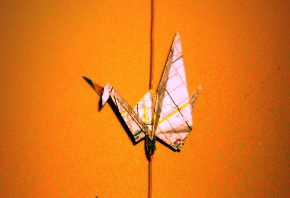365 doovers Day 214 August 9 origami crane string